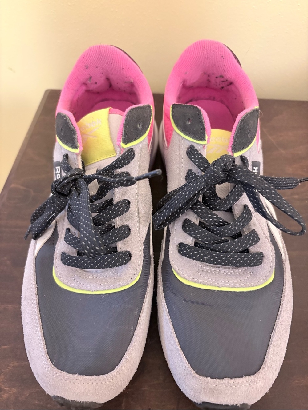 Women’s Grey and Pink Athletic Sneakers